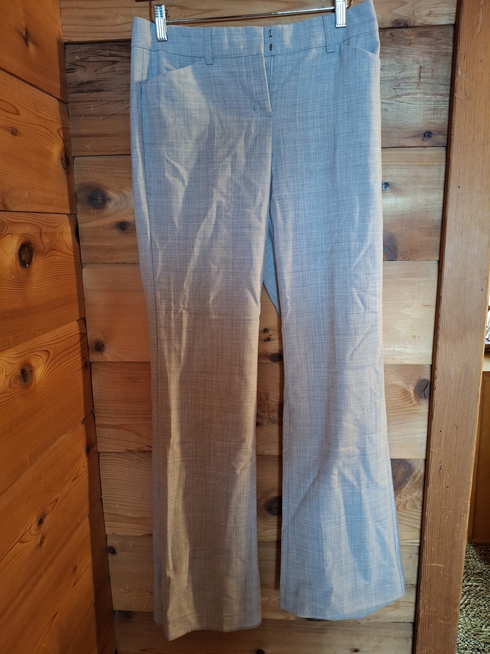 Express Women's Light Gray Boot Cut Dress Pants